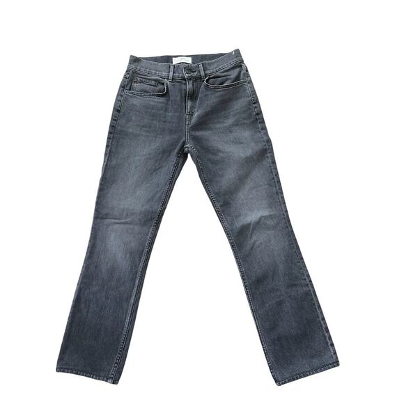 Lafayette 148 Watts Jeans Mercer Gray Size 4 – High-Rise Straight-Leg Denim $498 - Picture 1 of 6